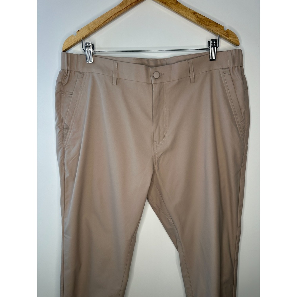 Jack Archer Jetsetter Tech Pants 36 x 28 Oak Khaki Travel Performance Stretch - Picture 3 of 10